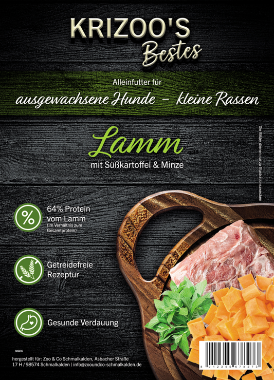 Krizoo's Bestes -Lamm - adult für kleine Rassen