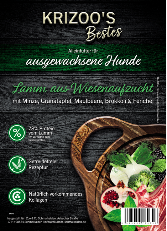 Krizoo's Bestes -Lamm aus Wiesenaufzucht - adult